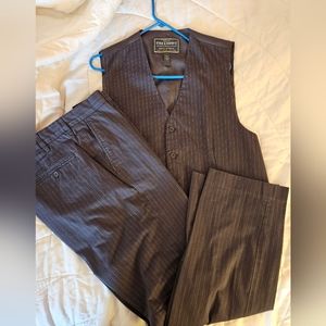 Dress pants and suit vest set